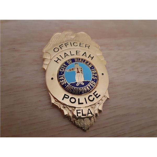 CITY OF HIALEAH FLORIDA POLICE BADGE