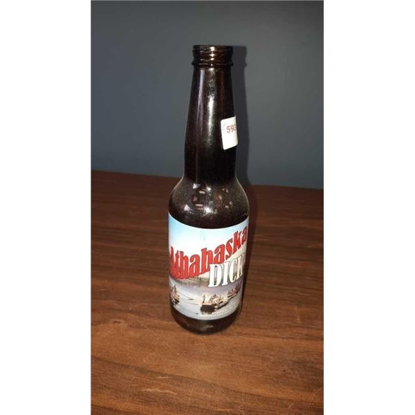 VINTAGE ATHABASKA DICK BEER BOTTLE