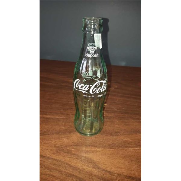 FULL VINTAGE STUBBY COKE BOTTLE FROM OAKLAND CALF