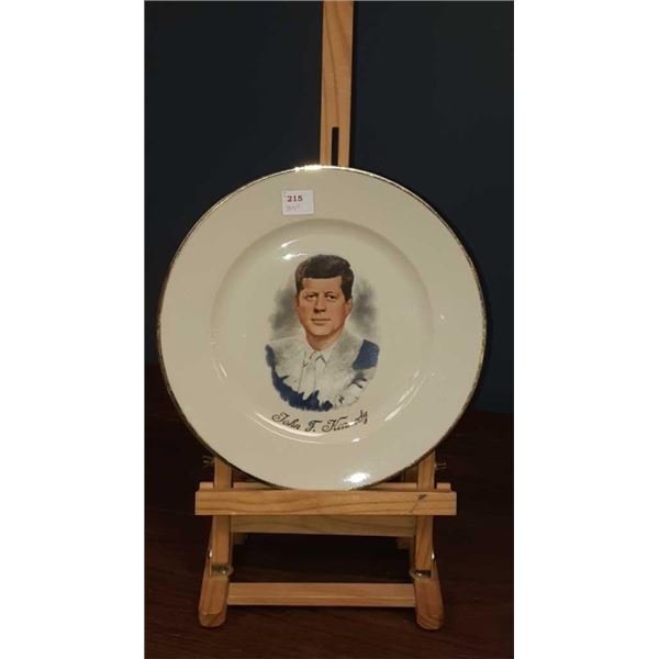 Vintage transferware John F Kennedy 10.5 inch plate made in West Germany