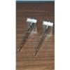 Image 2 : Pair of 6 inch chrome slat board Brackets