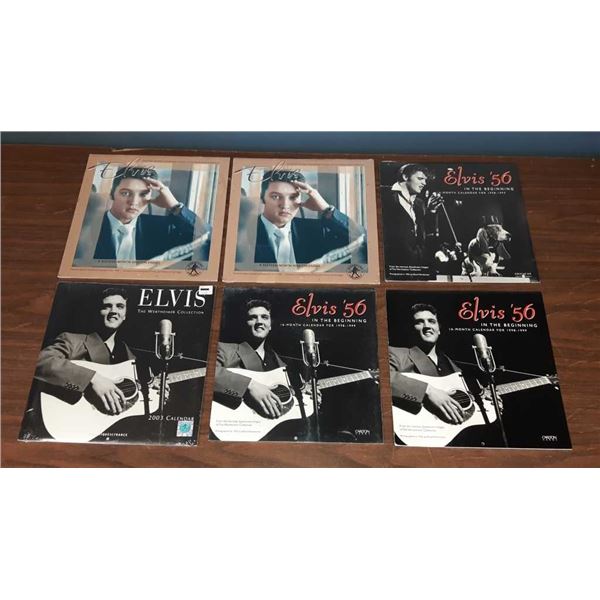 Six new vintage Elvis Presley calendars