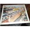 Image 1 : 17” x 21” Fruit train print