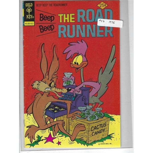 1976 #56 ROAD RUNNERS GOLD KEY COMIC 25 CENTS 90189-603