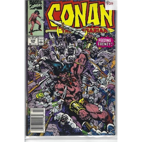 CONAN THE BARBARIAN MARVEL COMIC #229 FEB