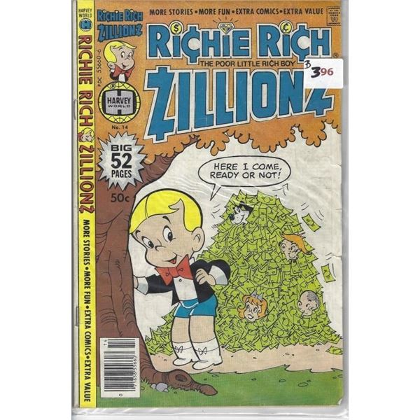 RICHIE RICH  ZILLIONS  #14 50 CENTS