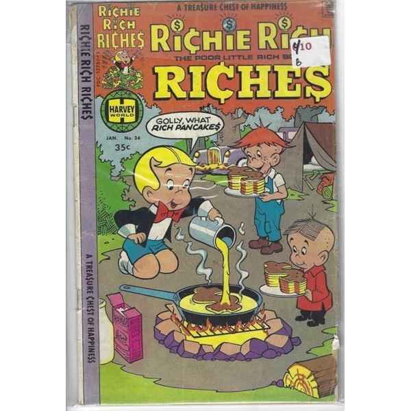 RICHIE RICH  RICHES  #34 35 CENTS