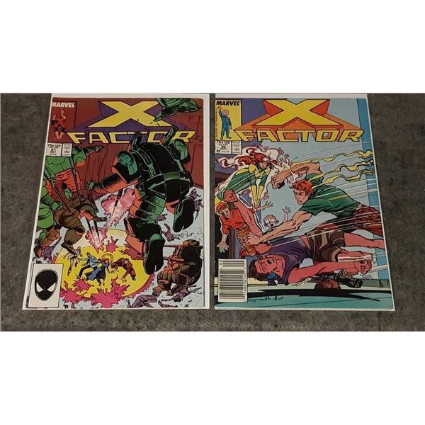 Pair of vintage X-Factor Marvel comic books