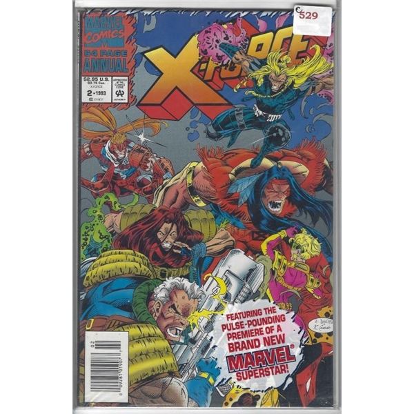 1993 MARVEL X-FORCE COMIC BOOK #2 64 PAGE ANNUAL