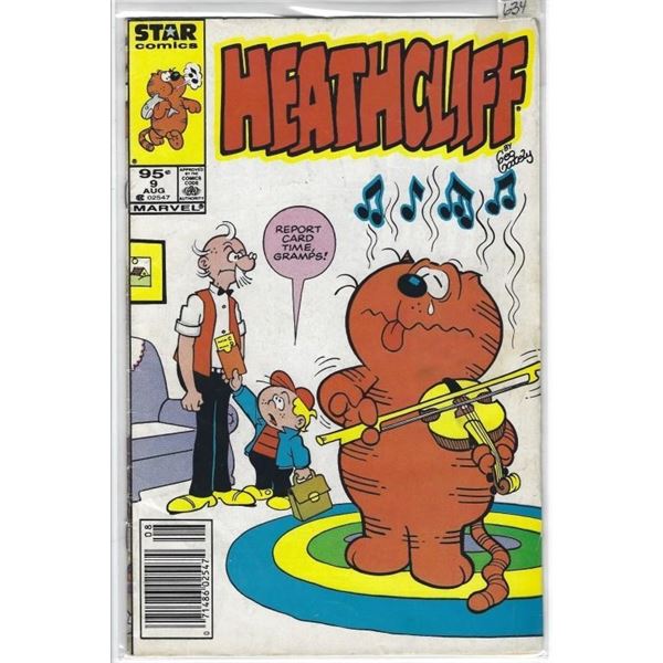 "HEATHCLIFF" MARVEL COMIC #9 AUG 95 CENTS 02547