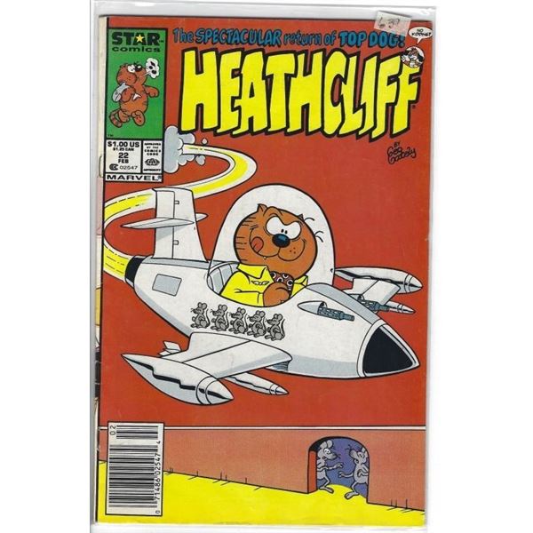  HEATHCLIFF  MARVEL COMIC #22 FEB $1.00 02547 $1.00 (USA) $1.25 (CAN)