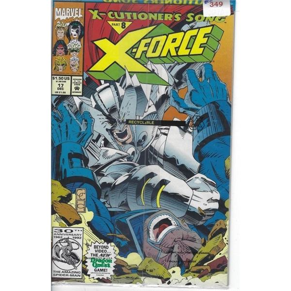 VINTAGE X-FORCE MARVEL COMICS DEC #17 X-CUTIONER'S SONG PART 8