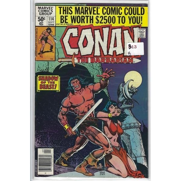 MARVEL COMICS  CONAN  #114 SEPTEMBER 50 CENTS