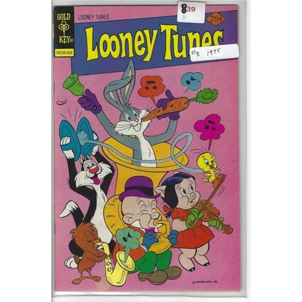 1975 VINTAGE  LOONEY TUNES  GOLD KEY COMIC #8 90296-606 25 CENTS