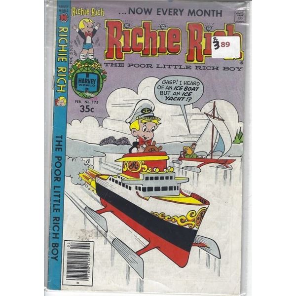 RICHIE RICH  THE POOR LITTLE RICH BOY  #175 FEB 35 CENTS