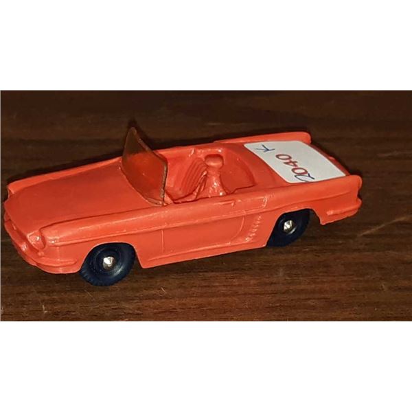 Vintage 1/64 scale 1960s rubber car made in Norway