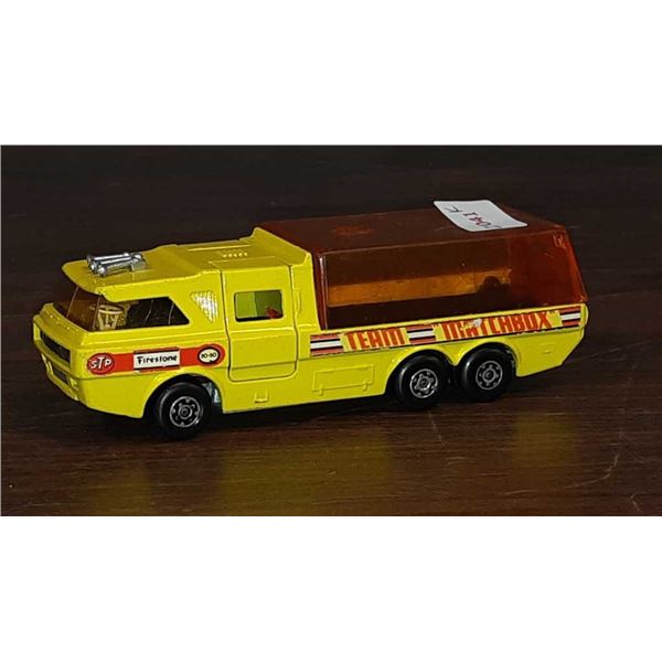 Vintage 1972 K7 racing car transporter Matchbox Super Kings Lesley racing products