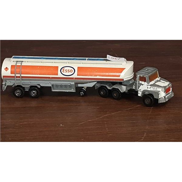 Vintage 160 diecast majorette Esso fuel hauler made in France