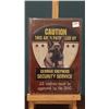 Image 1 : New caution German Shepherd Security Service metal sign 8 in by 12 in all visitors must be approved