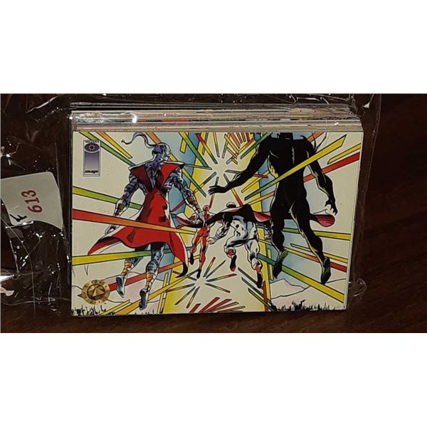 Package of vintage Image Comics trading cards Valiant