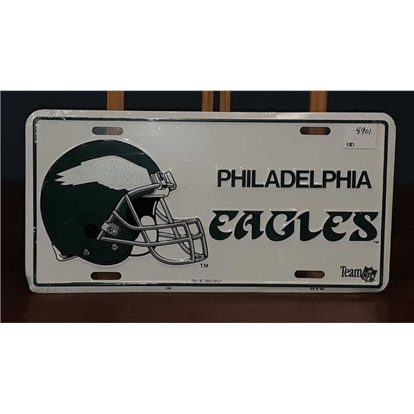 New Philadelphia Eagle 6 inch by 8 inch metal license plate