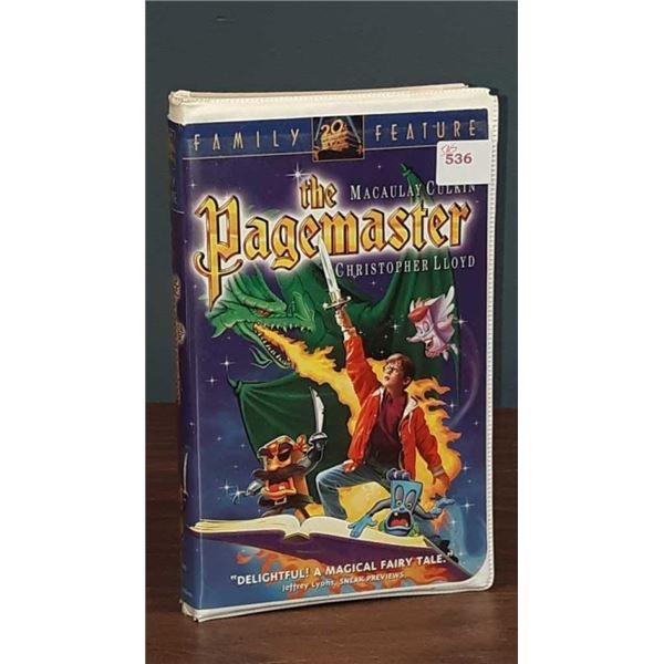 Vintage the pagemaster VHS tape