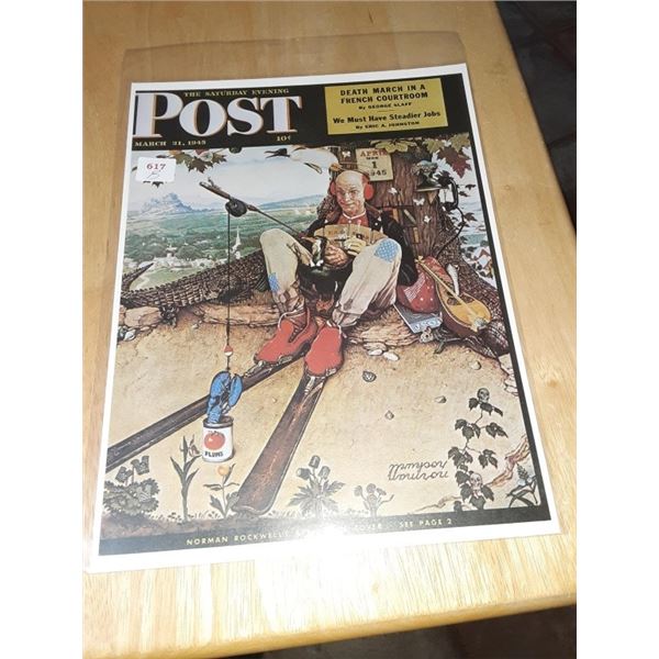 10” x 13” Saturday Evening Post advertisement