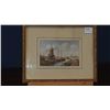 Image 1 : Vintage J Rynders watercolor 9.5 in by 8.75 in