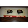 Image 1 : VINTAGE ROYAL LINE SALMON LABEL 9.75" X 4.75" PRODUCT OF ALASKA (561)