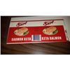 Image 1 : VINTAGE SURF KETA SALMON LABEL 9.75" X 4.75" PRODUCT OF CANADA McCALLUM SALES LTD. - VANCOUVER, BC (
