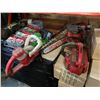 Image 1 : 2 GAS CHAINSAWS AND 2 ELECTRIC HEDGE TRIMMERS