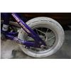 Image 2 : Purple kids magna bike with bmx helmet