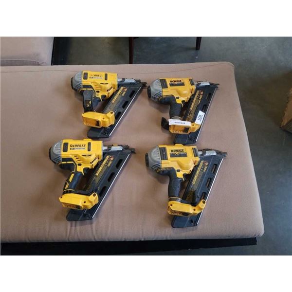 4 DEWALT CORDLESS 10V NAIL GUNS