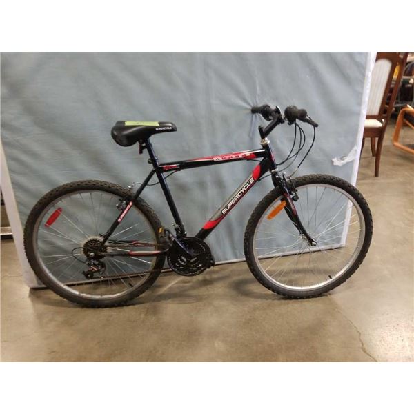 BLACK AND RED SUPERCYLE BIKE