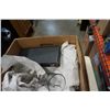 Image 2 : 2 BOXES OF PLATTERS, GLASSES, GLASS BOWLS