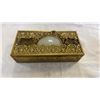Image 2 : DOME GLASS WALL HANGING ART AND BRASS JEWELRY BOXES