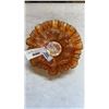 Image 8 : CARNIVAL GLASS VASE AND DISH