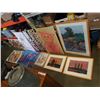Image 1 : LARGE BOX OF CANVAS PAINTINGS AND PRINTS
