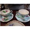 Image 2 : 4 TEACUPS AND SAUCERS, FOLEY, ROYAL STAFFORD AND OTHER