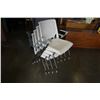 Image 1 : 4 WHITE STACKING CHAIRS