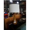 Image 1 : TALL GLASS TABLE LAMP