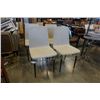 Image 2 : 4 MODERN GREY DINING CHAIRS
