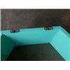 Image 8 : 2 MODERN TEAL HANGING SHELFS