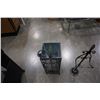 Image 2 : METAL BIN, TOILET ROLL STAND AND TOWEL RACK