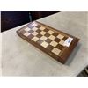Image 1 : WOOD CHESS SET IN FOLDING BOARD CASE