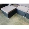 Image 8 : FLOOR MODEL RATTAN OUTDOOR 6 PIECE MODULAR SECTIONAL SOFA W/  DARK GREY CUSHIONS - RETAIL $1499 POWD