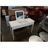 Image 2 : PAINTED WHITE VANITY WITH LIFT TOP MIRROR