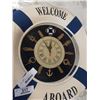 Image 2 : WELCOME ABOARD NAUTICAL CLOCK