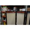 Image 2 : Metal frame and fabric 3 panel room divider each panel 72" x 16"