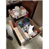 Image 1 : BOX AND TRAY OF FIGURES AND MUGS